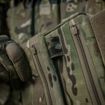 M-Tac Unterbauchschutz für ballistische Einsätze mit Molle Tasche, Multicam