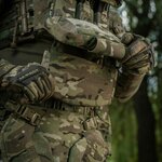 M-Tac Unterbauchschutz für ballistische Einsätze mit Molle Tasche, Multicam