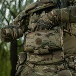M-Tac Unterbauchschutz für ballistische Einsätze mit Molle Tasche, Multicam