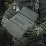 M-Tac Unterbauchschutz für ballistische Einsätze mit Molle Tasche, Ranger grün