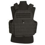 Mil-tec Gilet porte-plaques Molle, noir