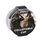 Fosco tasse pliable avec couvercle, vert olive, 200ml