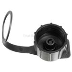 Avon veldfles dop met aansluiting voor gasmaskers, zwart