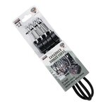 Fosco corde élastique 60 cm avec mousquetons, 2 pièces, noir