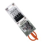 Fosco corde élastique 60 cm avec mousquetons, 2 pièces, orange