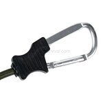 Fosco corde élastique 90 cm avec mousquetons, 2 pièces, noir