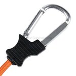 Fosco corde élastique 90 cm avec mousquetons, 2 pièces, orange