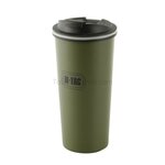 M-Tac thermo mok met deksel 450 ml, RVS, legergroen