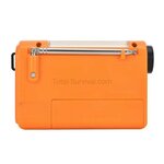Hanrongda HRD-900 multiband wereldradio / noodradio AM/FM/SW, opwindbaar, oranje