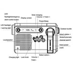 Hanrongda HRD-900 multiband wereldradio / noodradio AM/FM/SW, opwindbaar, oranje