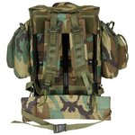 Sac à dos de campagne Alice Pack de l'armée turque avec cadre en métal, 55 l, Woodland camo