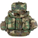 Sac à dos de campagne Alice Pack de l'armée turque avec cadre en métal, 55 l, Woodland camo
