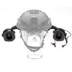 Earmor protection auditive tactique M32X ARC avec support pour casque, noire