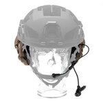 Earmor protection auditive tactique M32X ARC avec support pour casque, coyote tan