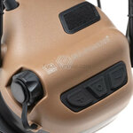 Earmor protection auditive tactique M32X ARC avec support pour casque, coyote tan