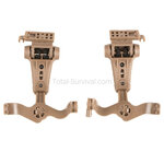 Earmor protection auditive tactique M32X ARC avec support pour casque, coyote tan