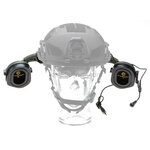 Earmor protection auditive tactique M32X ARC avec support pour casque, vert ranger