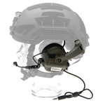 Earmor protection auditive tactique M32X ARC avec support pour casque, vert ranger