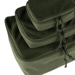 101 Inc Molle Packing Cubes organizers mesh, set van 3 stuks, legergroen