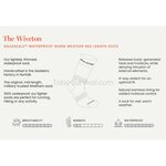 Sealskinz Wiveton Summer Duty waterdichte leger sokken mid hoog, zwart