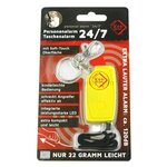 KH Security Schlüsselanhänger Alarm mit LED Gelb