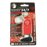 KH Security Schlüsselanhänger Alarm mit LED Rot