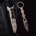Benchmade Mini SOCP Dagger Sand with multi-mount sheath