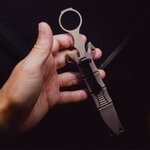 Benchmade Mini SOCP Dagger Sand with multi-mount sheath