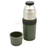 KL landmacht vacuüm thermosfles staal V2, 1l, legergroen