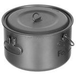 Fox Outdoor großer Titan-Topf (1,95 l) mit Deckel