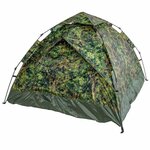 MFH tente Monodôme à montée rapide avec tapis de sol, 3 personnes, M05 camo