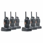 PNI R40 PRO Profi Funkgerät set (6 Stück) schwarz, PMR-446