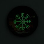 M-Tac velcro patch Vegvisir / Drakkar, 80 mm, Zwart/GID