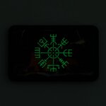 M-Tac velcro patch Vegvisir / Drakkar, 80x50 mm, Zwart/GID