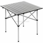 Fox Outdoor roll-up aluminum camping table with foldable frame