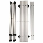Fox Outdoor roll-up aluminum camping table with foldable frame