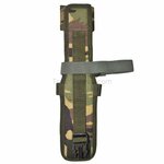 KL landmacht beenholster voor mes of bajonet, Molle, Woodland DPM