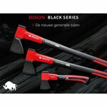 Bison Black Series SX-20 kloofbijl groot, zwart/rood