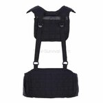 101 Inc Molle combat belt met harnas, zwart