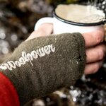 Woolpower Wrist Gaiter 200 Thermo polswarmers Wol, pine green