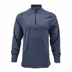Thermolite thermische longsleeve onderhemd met col en rits, Base layer, marineblauw