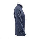 Thermolite thermische longsleeve onderhemd met col en rits, Base layer, marineblauw