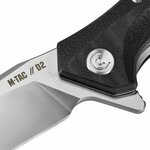 M-Tac type 20 EDC zakmes D2 staal, zwart