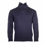 Nederlandse brandweer schipperstrui Wol met col, donkerblauw