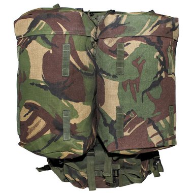 Sac à dos britannique à double porte-radio, camouflage DPM