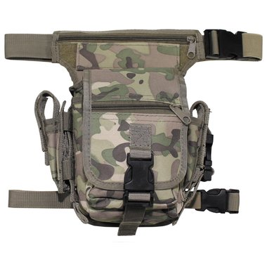 Sac banane tactique, operation-camo, fixation jambe et ceinture