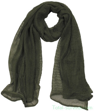 Net scarf / sniper scarf OD green, 190 x 90 cm