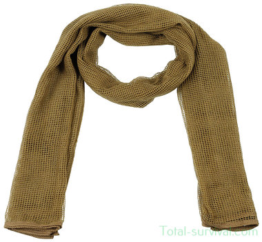 Net scarf / sniper scarf coyote tan, 190 x 90 cm