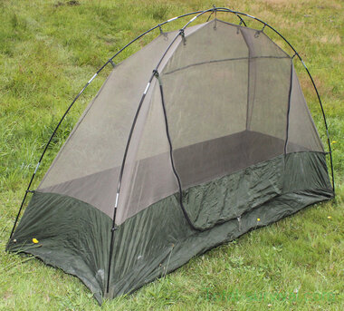 Holl. Armee Moskitonetz, Zeltform, oliv grün, Gestänge