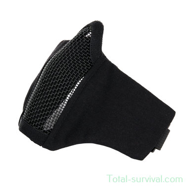 101 Inc Airsoft masque facial nylon / mesh, Noir